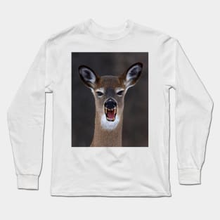 Beware of Deercula! White-tailed deer Long Sleeve T-Shirt